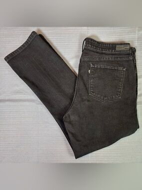 Levi’s Demi Curve Jeans Womens 34 Black Wash Slim Leg Classic Rise Stretch